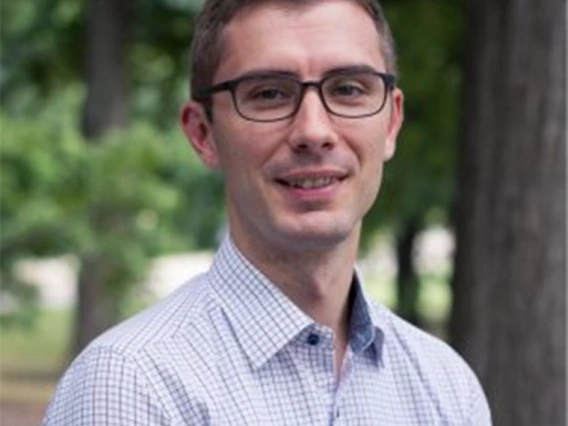 male with glasses and short hair