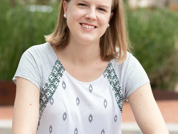 woman smiling