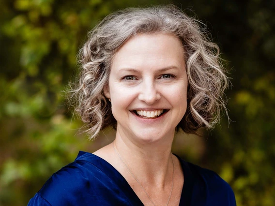 woman smiling