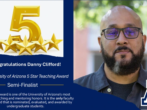 man smiling with 5 stars