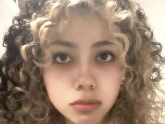 curly hair girl