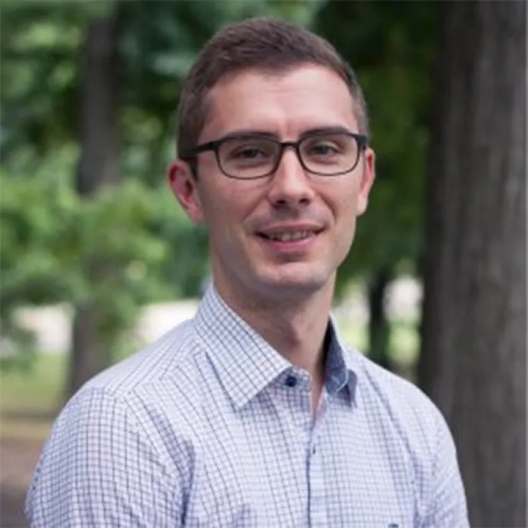 male with glasses and short hair